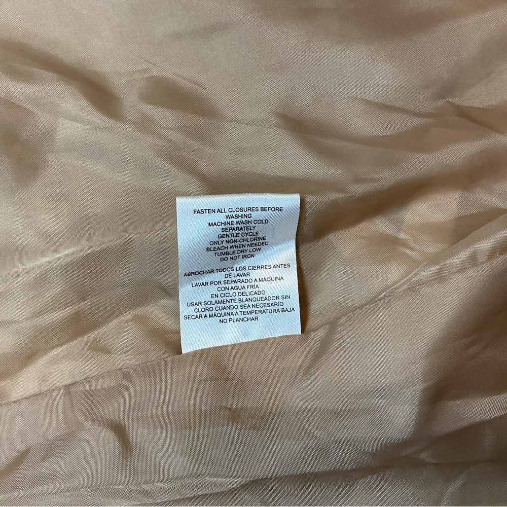 Lands End Womens M Adjustable Hood w/visor 3 in 1 Jacket Systems Tan Beige NWT - Picture 13 of 16